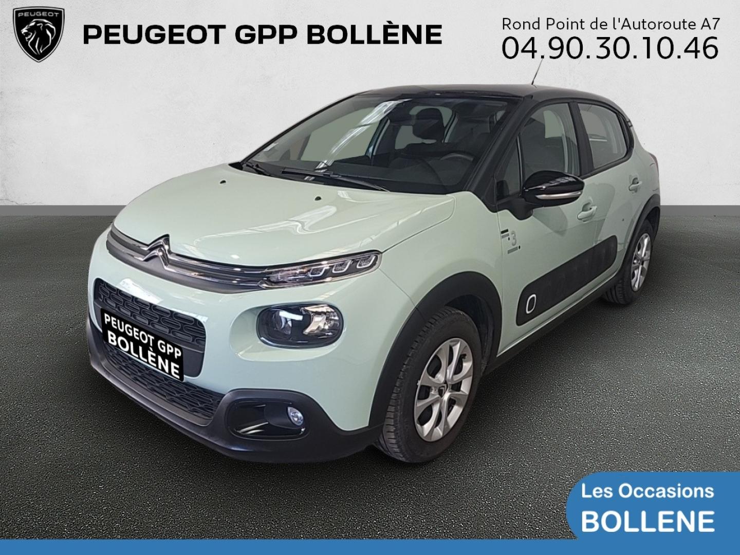 Vente occasion CITROEN C3 PureTech 82ch Origins S&S E6.d - Prix : 10690€ - GPP Peugeot Bollène