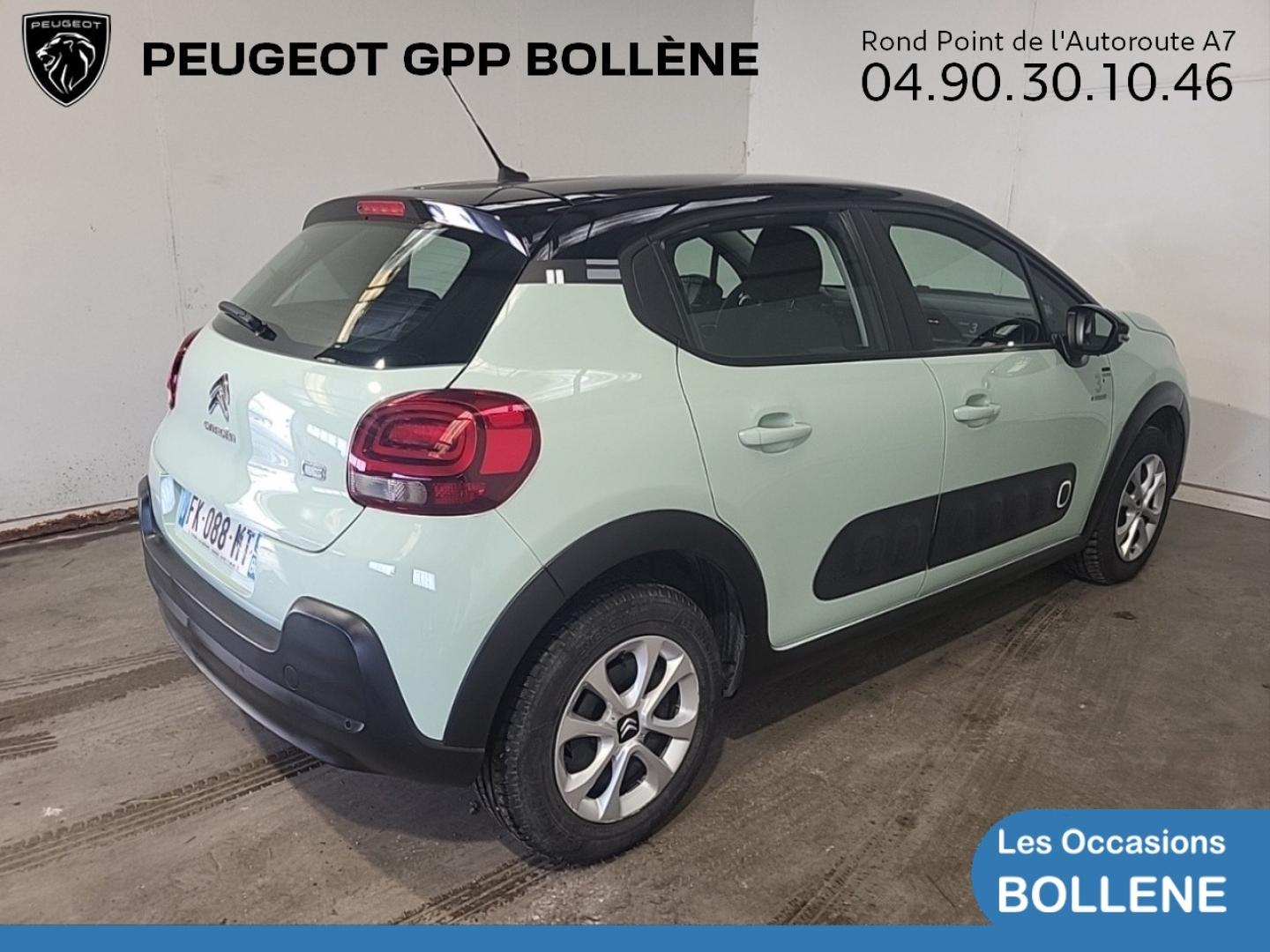 Vente occasion CITROEN C3 PureTech 82ch Origins S&S E6.d - Prix : 10690€ - GPP Peugeot Bollène