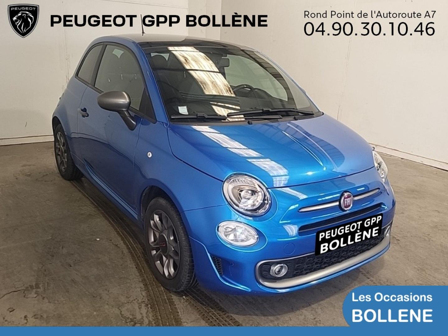 Vente occasion FIAT 500 1.2 8v 69ch Lounge - Prix : 10690€ - GPP Peugeot Bollène