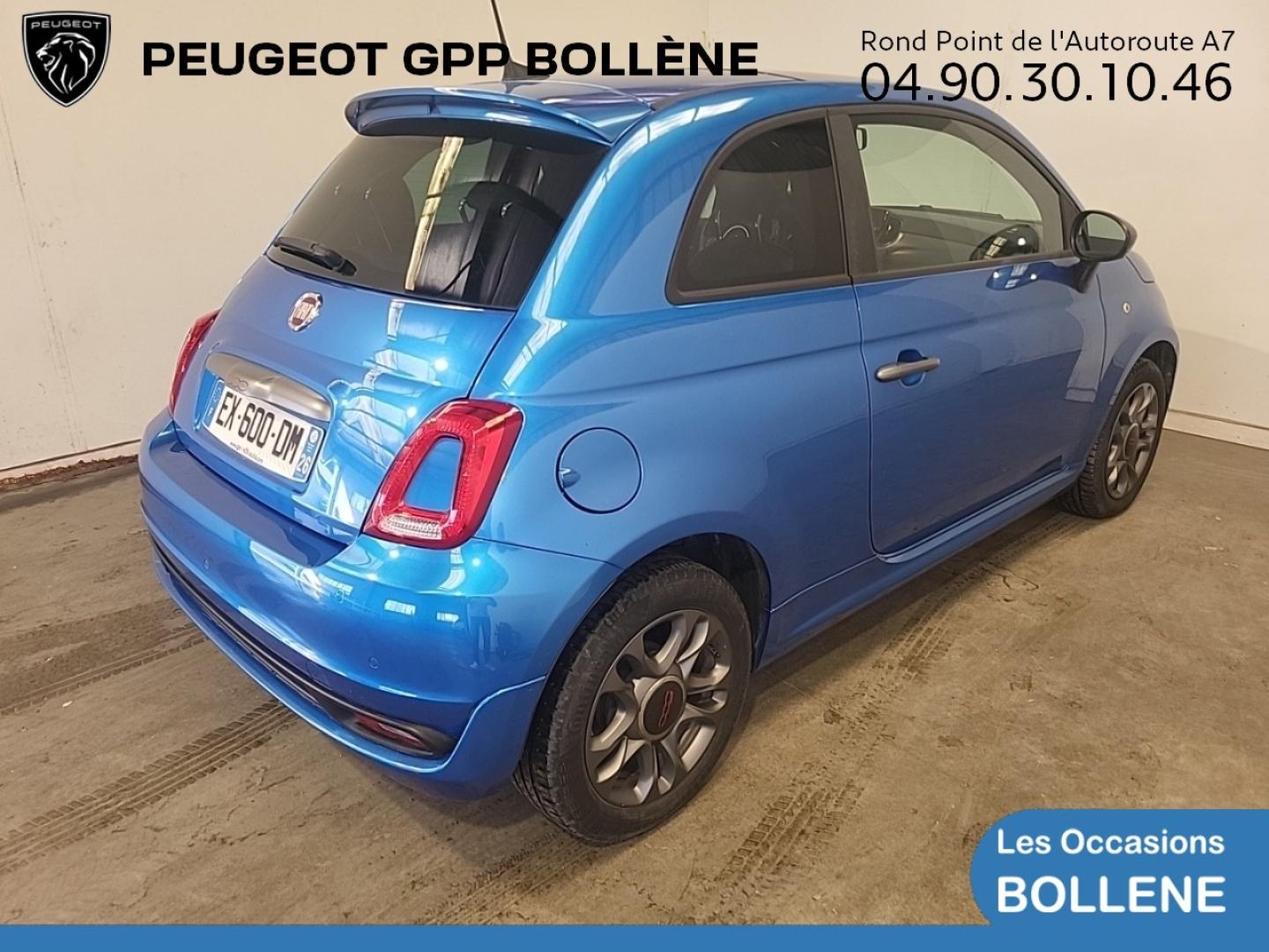 Vente occasion FIAT 500 1.2 8v 69ch Lounge - Prix : 10690€ - GPP Peugeot Bollène