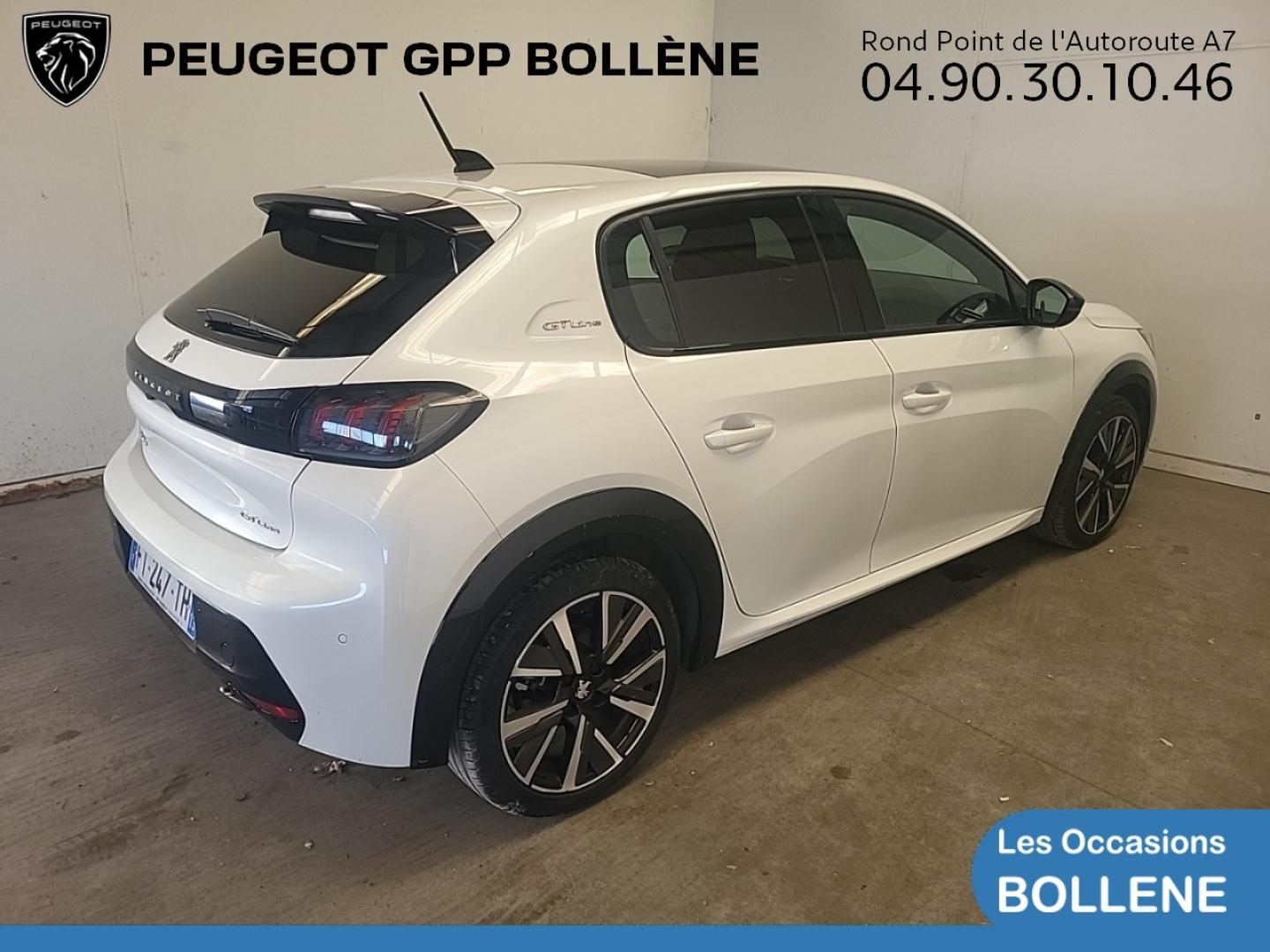 Vente occasion PEUGEOT 208 1.5 BlueHDi 100ch S&S GT Line - Prix : 14690€ - GPP Peugeot Bollène