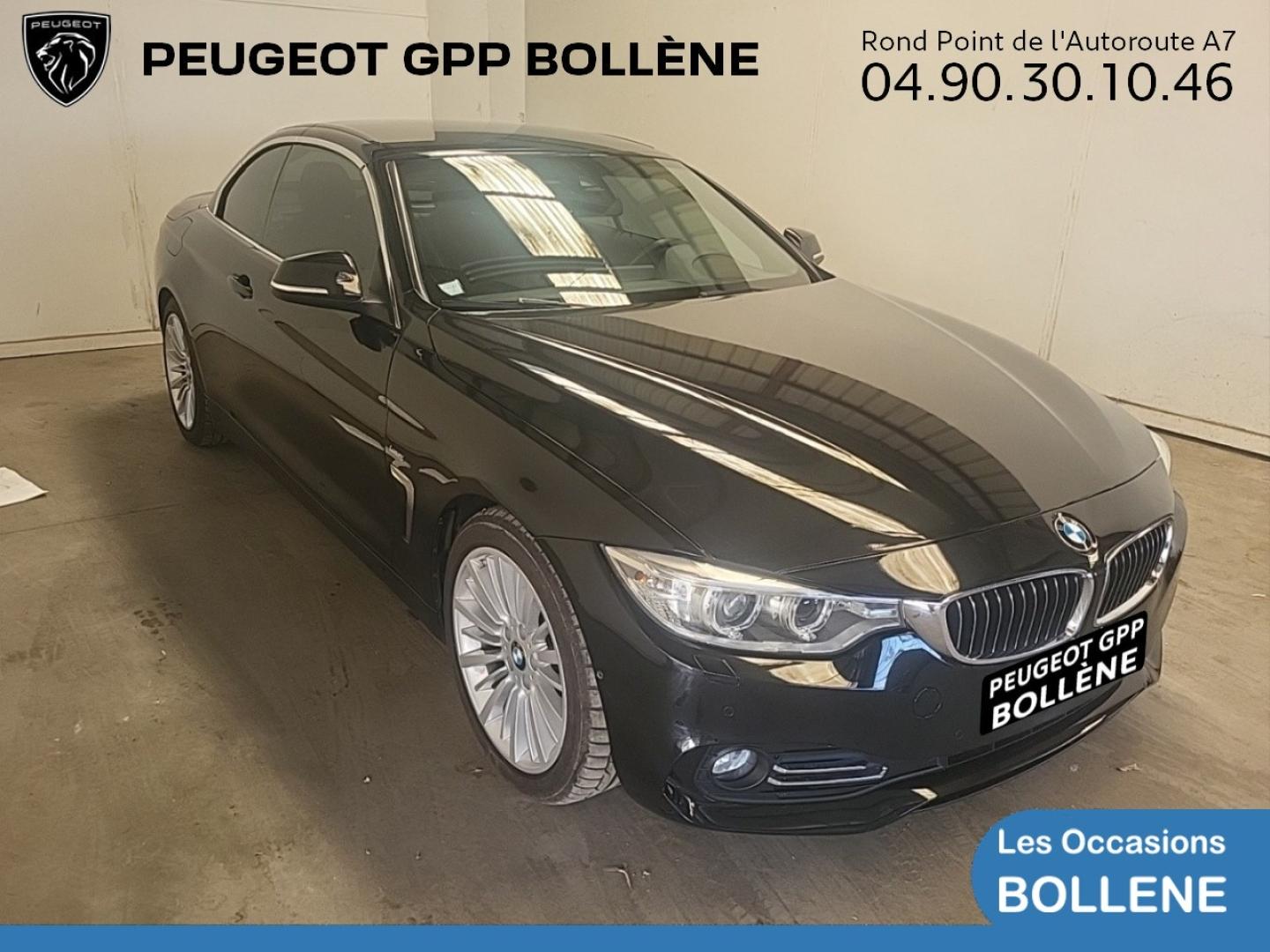 Vente occasion BMW Série 4 Cabriolet 420d 190ch Luxury - Prix : 22990€ - GPP Peugeot Bollène