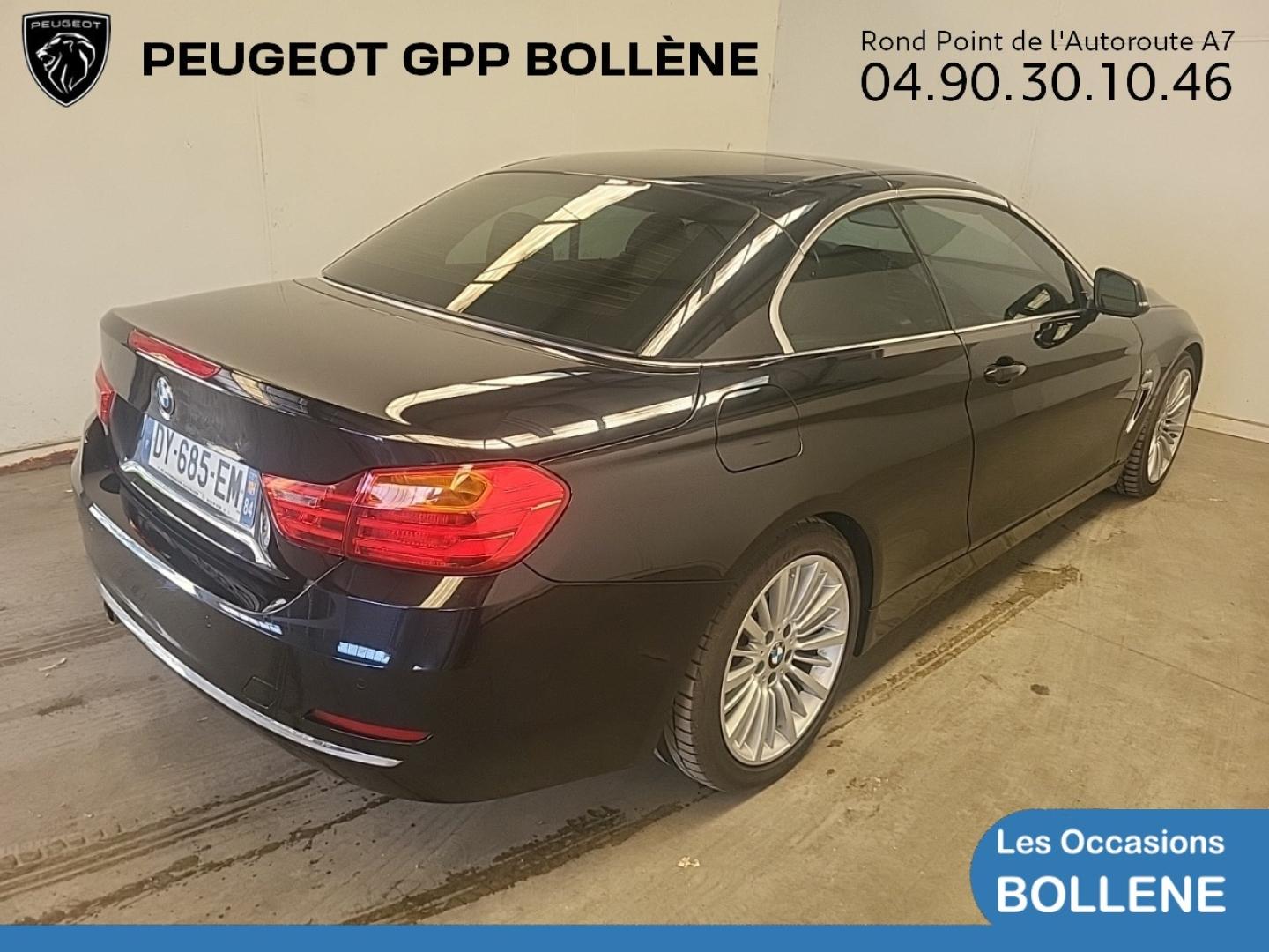 Vente occasion BMW Série 4 Cabriolet 420d 190ch Luxury - Prix : 22990€ - GPP Peugeot Bollène