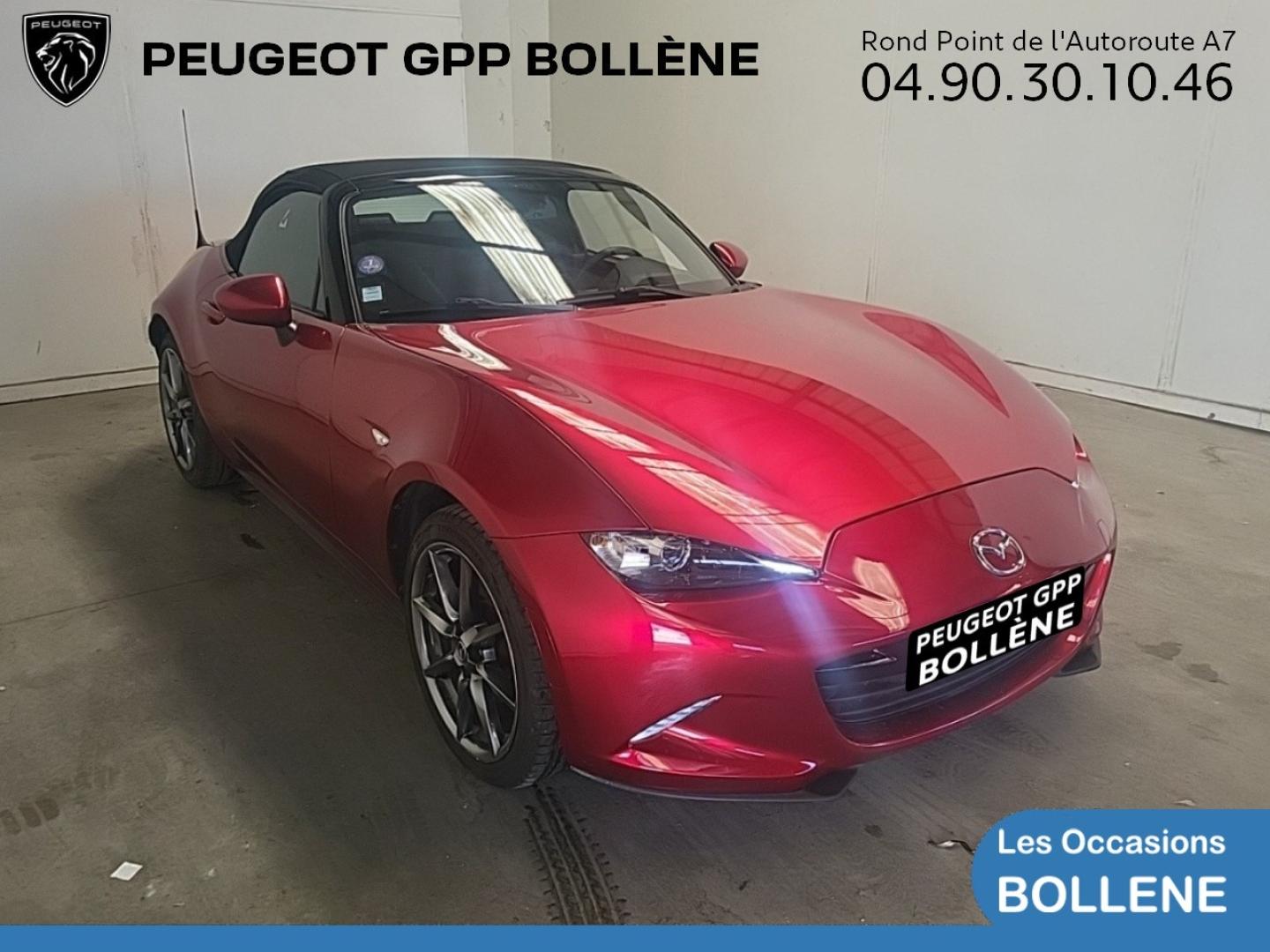 Vente occasion MAZDA MX-5 2.0 SKYACTIV-G 184ch Sélection Euro6d-T 2021 - Prix : 27490€ - GPP Peugeot Bollène