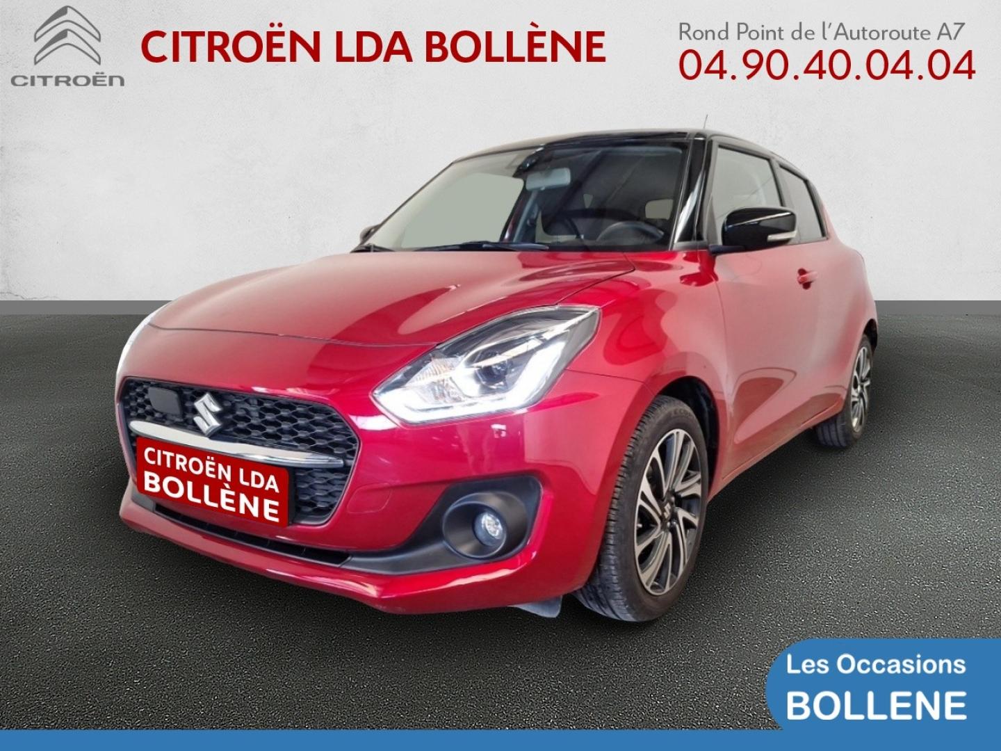 Vente occasion SUZUKI Swift 1.2 Dualjet Hybrid 83ch Pack CVT - Prix : 17490€ - LDA Citroën Bollène