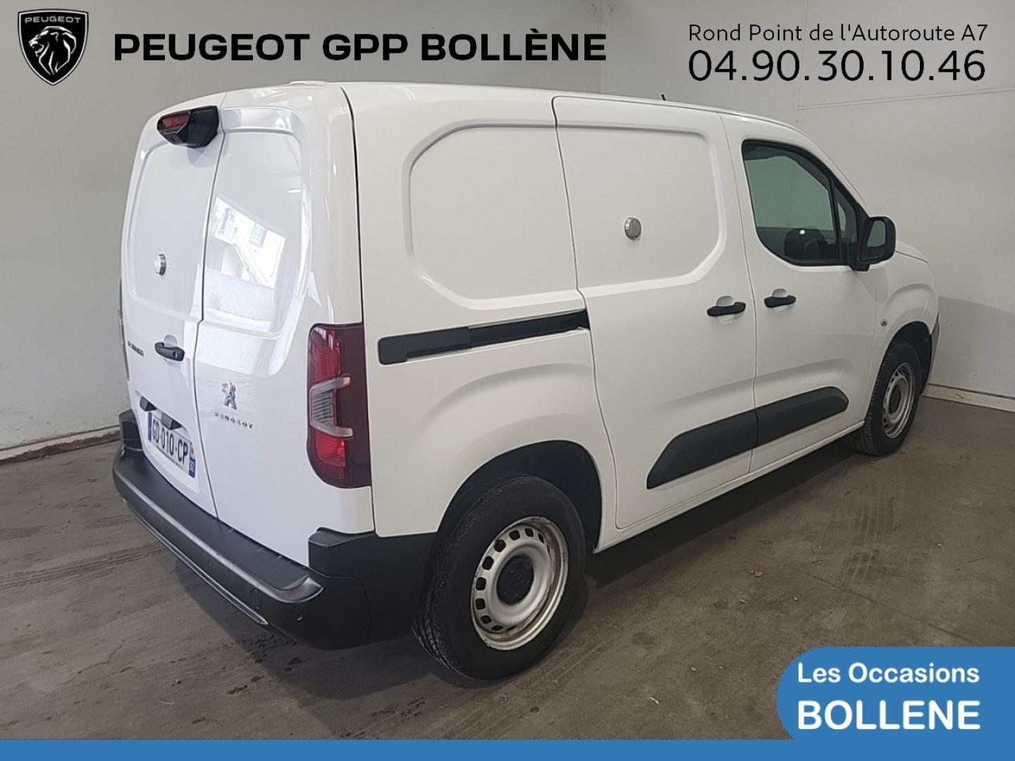 Vente occasion PEUGEOT Partner Standard 650kg BlueHDi 100ch S&S Asphalt - Prix : 12828€ - GPP Peugeot Bollène