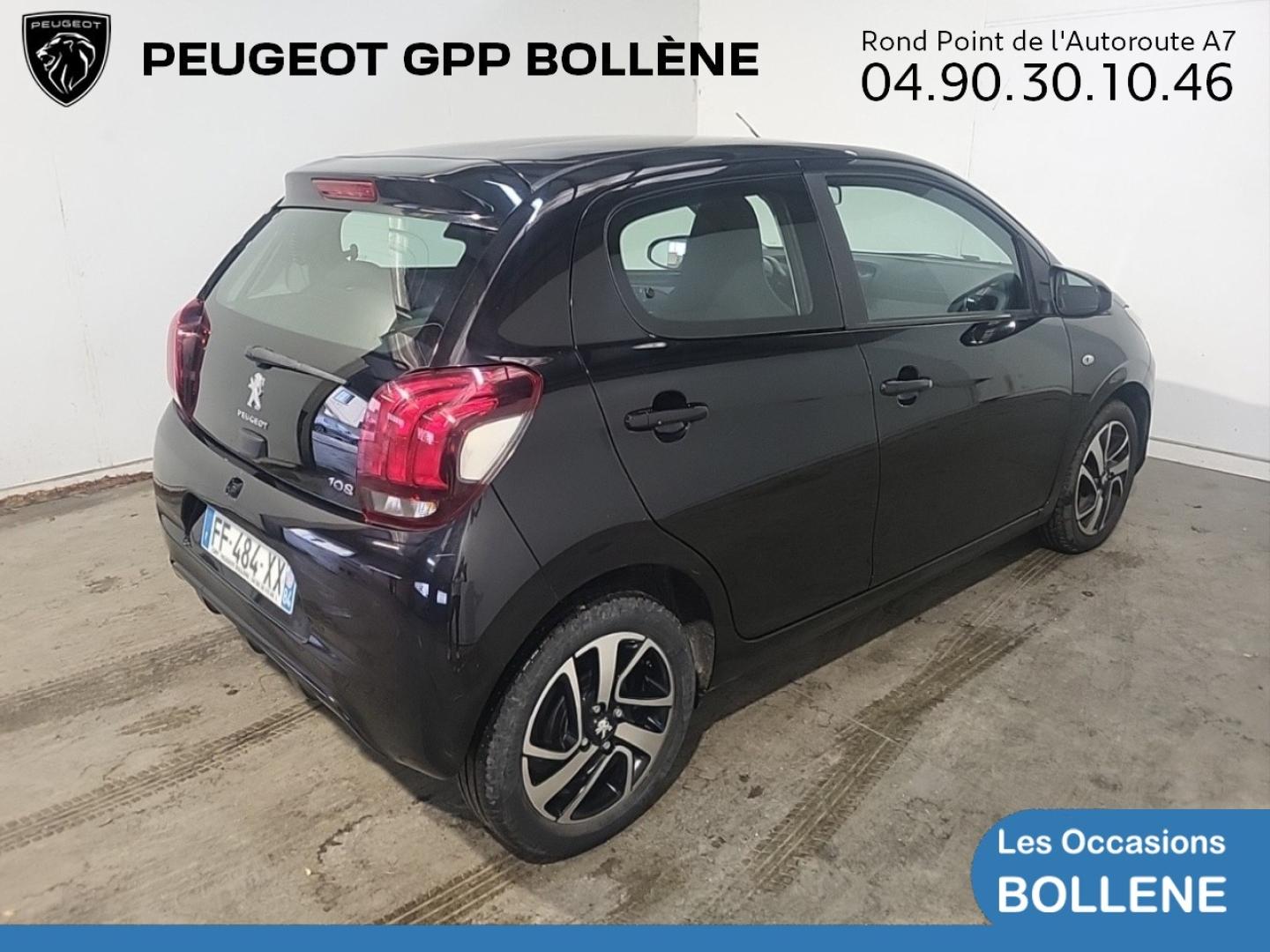 Vente occasion PEUGEOT 108 VTi 72 Allure S&S 4cv 5p - Prix : 8990€ - GPP Peugeot Bollène