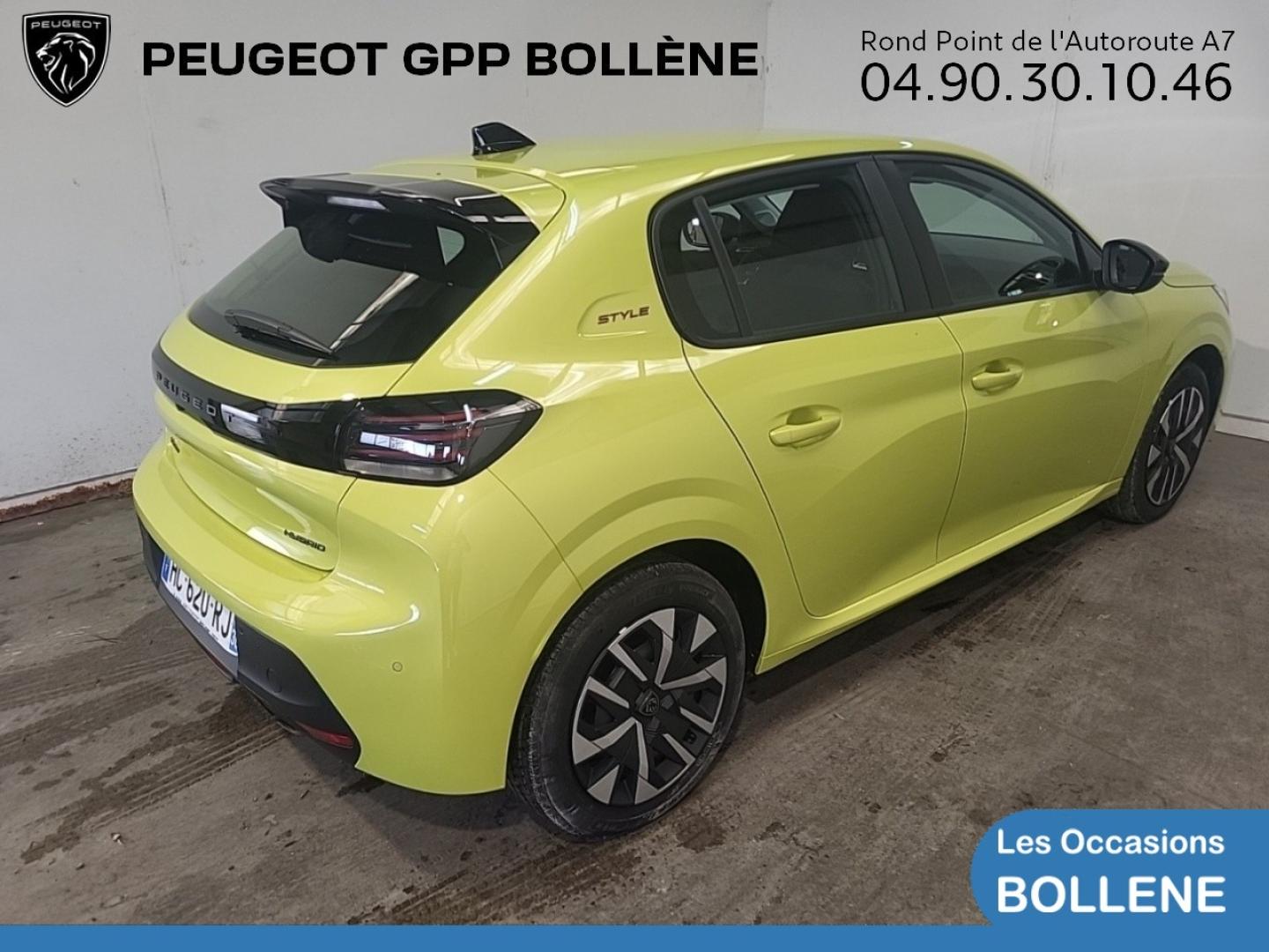 Vente occasion PEUGEOT 208 1.2 Hybrid 110ch Style e-DCS6 - Prix : 17490€ - GPP Peugeot Bollène