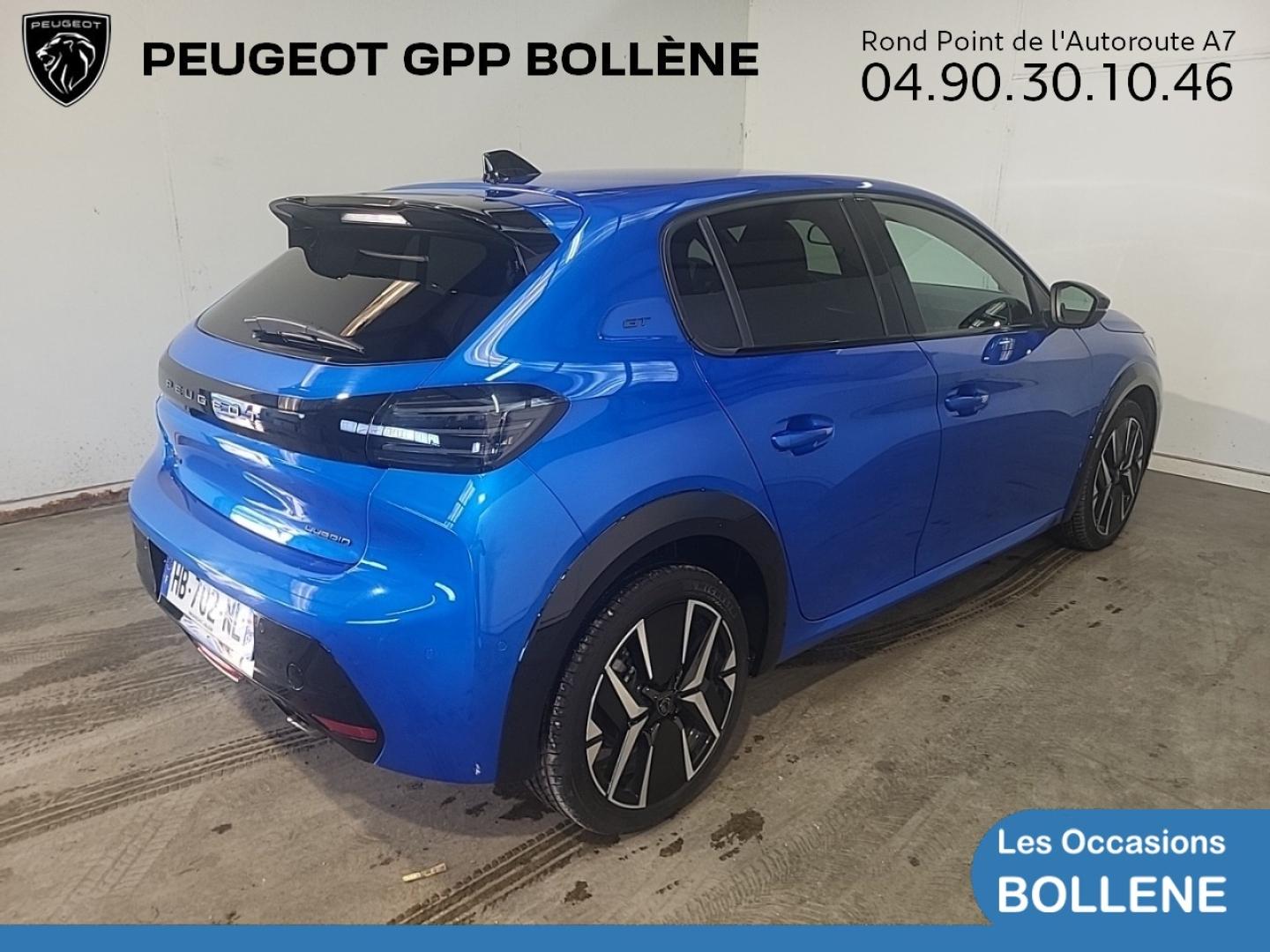 Vente occasion PEUGEOT 208 1.2 Hybrid 100ch GT e-DCS6 - Prix : 18990€ - GPP Peugeot Bollène